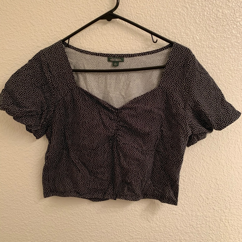 Polka dot crop top